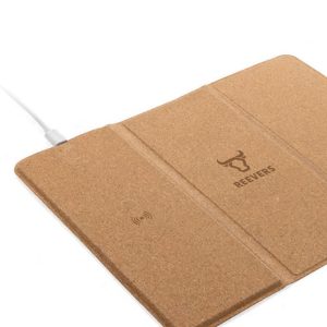 10W Wireless Charging Cork Mousepad and Stand